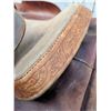 Image 5 : Tooled Leather Western Saddle with Suede Seat and Stirrups