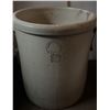 Image 1 : Martin Pottery 10-Gallon Stoneware Crock with Wooden Handles