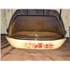 Image 3 : Pyrex England Autumn Harvest Casserole, Amber Lid & Clear Loaf Pan Bakeware Set