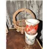 Image 9 : Royal Doulton Golfer Jug, Japanese King Mug, Bossons Head Pair, Floral Cups, Wicker Basket