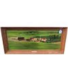 Image 1 : Framed Rural Landscape Painting Plaque Titled 'Our Home 1975'