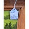 Image 3 : Framed Rural Landscape Painting Plaque Titled 'Our Home 1975'