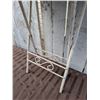 Image 3 : Mosaic Top Metal Table, Brass Pitcher, Woven Basket, and Embossed Metal Fan Group