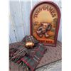 Image 2 : Rough Rider Wool Blanket, Copper Piggy Bank, and Wood My Teddy Bear Plaque Group