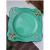 Image 2 : Royal Winton Saxon Plate, Three Glass Beer Steins, Wood Chest, Metal TV Tray Set