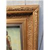 Image 3 : Oil On Canvas Painting Signed K. Richter With Ornate Gold-Tone Frame