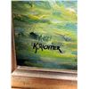 Image 4 : Oil On Canvas Painting Signed K. Richter With Ornate Gold-Tone Frame