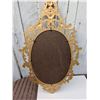 Image 4 : Burwood USA Ornate Gold-Tone Wall Mirror with Pair of Matching Candle Sconces