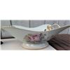 Image 9 : Tableware Lot: Marbled Mortar, Saxon Plate, China Tray, Japan Duck, Owl Napkin Rings