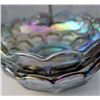 Image 7 : Iridescent Pressed Glass Platters and Bowls Assortment, Including Scalloped and Oval Designs