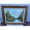 Image 2 : Landscape Oil Painting Signed D. Poenitz, Framed
