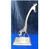 Image 6 : Three Decorative Figurines: Ceramic Dog, Ceramic Horse, and Metal Giraffe