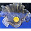 Image 4 : Art Glass Items Including White Crystal and Enamelled Vase