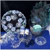 Image 4 : Glassware Lot with Pressed, Cut and Coloured Glass Bowls and Drinkware
