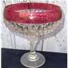 Image 2 : Cranberry Depression Glass and Carnival Glass Serveware Assortment