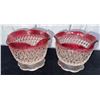 Image 3 : Cranberry Depression Glass and Carnival Glass Serveware Assortment