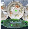 Image 2 : Mikasa Heritage F 2005 Old Tapestry Japan Cups and Saucers with Green Glass Tray