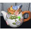Image 5 : Ceramic Cat Figurines, Marigold Carnival Glass Plate, Floral Teapot, Teacup and Saucer