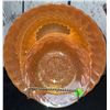 Image 3 : Marigold Carnival Glass Bowls, Plates, and Vase Lot
