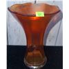Image 4 : Marigold Carnival Glass Bowls, Plates, and Vase Lot