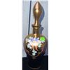 Image 5 : Hand-Painted Glass Decanter with Gold Trim and Five Matching Glasses