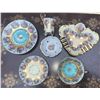 Image 3 : JKW and Royal Crown Hand Painted Porcelain Tea Set, Western Germany, 6 Pieces