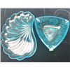 Image 5 : Blue Pressed Glass Serving Bowls and Dishes