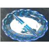 Image 3 : Blue Glass Including Carnival, Depression, and Art Decor Bowls and Dishes