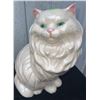 Image 5 : Woven Basket with Ceramic Cat Figurine and 3D Cat Kitchen Scene Plaque