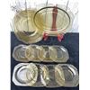 Image 2 : Yellow Depression Glass Serving Set with Plates, Bowls, and Platters, 11 Pieces