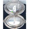 Image 5 : Silver-Plated Tableware and Glass Beer Stein in Wicker Basket