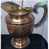 Image 4 : Silverplate and Glass Drinkware Set with Pitchers Trays and Leaf Dishes