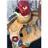 Image 6 : Carnival Glass Creamer and Sugar Bowls, Hand-Painted Plates, and Parrot Figurine
