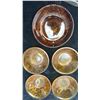 Image 4 : Amber Glass Dish Set with Floral and Nursery Rhyme Designs, 7 Pieces