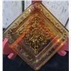 Image 5 : Amber Glass Dish Set with Floral and Nursery Rhyme Designs, 7 Pieces