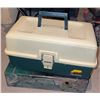Image 2 : Camping Lot With Coleman Lantern, Axe, Fuel Can, Plano Box, Chairs, Swing Top