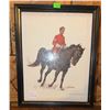 Image 3 : Six Horse and Rider Printed Drinking Glasses with Framed NWMP Print