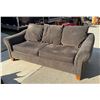 Image 2 : FULL SIZED CHENILLE SOFA