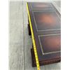 Image 12 : ANTIQUE LEATHER TOP PEDESTAL DESK