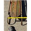 Image 11 : VINTAGE HIAWATHA WOODEN AND METAL SNOW SLED WITH A STEERING CROSSBAR