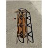 Image 6 : VINTAGE HIAWATHA WOODEN AND METAL SNOW SLED WITH A STEERING CROSSBAR