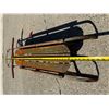 Image 9 : VINTAGE HIAWATHA WOODEN AND METAL SNOW SLED WITH A STEERING CROSSBAR