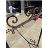 Image 14 : ANTIQUE WROUGHT IRON FLOOR CANDELABRAS; LOT OF 2
