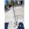 Image 19 : ANTIQUE WROUGHT IRON FLOOR CANDELABRAS; LOT OF 2
