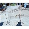Image 20 : ANTIQUE WROUGHT IRON FLOOR CANDELABRAS; LOT OF 2