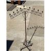 Image 2 : ANTIQUE WROUGHT IRON FLOOR CANDELABRAS; LOT OF 2