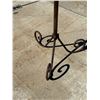 Image 4 : ANTIQUE WROUGHT IRON FLOOR CANDELABRAS; LOT OF 2