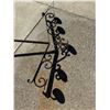 Image 6 : ANTIQUE WROUGHT IRON FLOOR CANDELABRAS; LOT OF 2