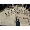 Image 7 : ANTIQUE WROUGHT IRON FLOOR CANDELABRAS; LOT OF 2