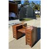 Image 2 : VINTAGE ART DECO WATERFALL VANITY